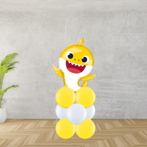 Floor Standing Baby Shark Large Balloon Stack
