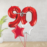 Age 90 Large Red Double Number Display