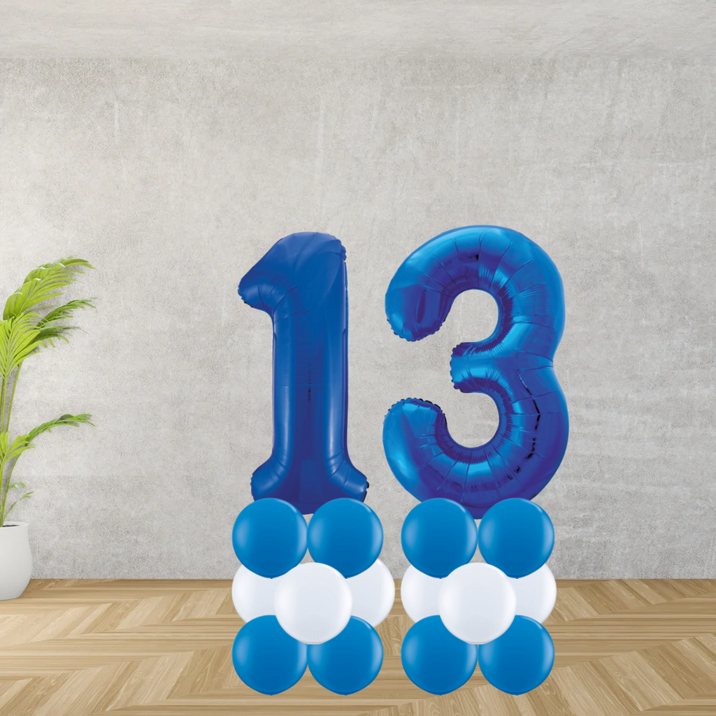 Floor Standing Blue Number Age 13 Stacks