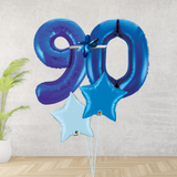 Age 90 Large BlueDouble Number Display