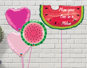 One in a Melon Mother's Day Balloon Cluster