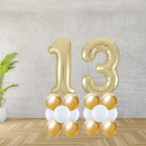 Floor Standing Gold Number Age 13 Stacks