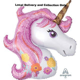 33" Magical Unicorn Supershape Foil Balloon