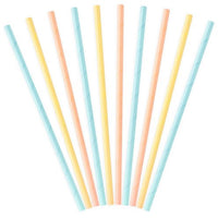 Pastel Mix Paper Straws (Pack of 10)