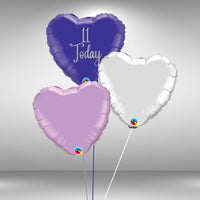 Age 11 Today Heart Balloon Set