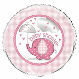 18" Baby Shower Pink Elephant Foil Balloon