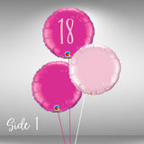 18 round foil balloon cluster