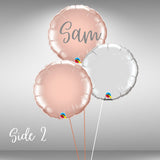 Personalised foil balloon cluster