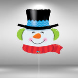 36” Snowman Head Foil Balloon