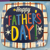 18" Happy Fathers Day Square Foil Balloon