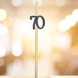 70 birthday straw