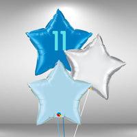 Age 11 Customisable Star Balloon Set