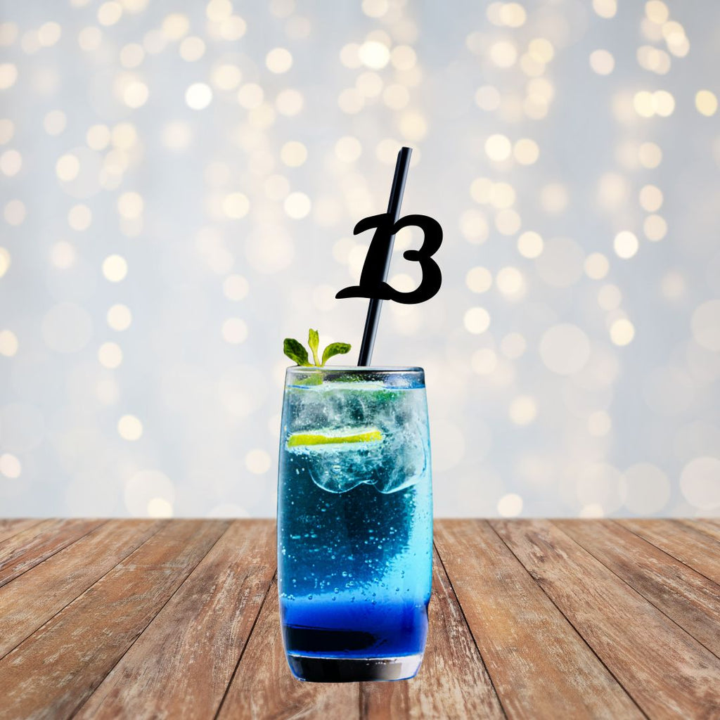 Age 13 Birthday Party Paper Drinking Straws