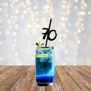 Age 70 Drinking Straws