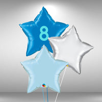 Age 8 Customisable Star Balloon Set