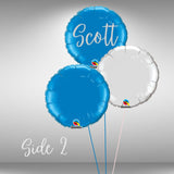 Age 100 Customisable Happy Birthday Round Balloon Set Side 2