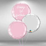 Age 1 Customisable Happy Birthday Round Balloon Set