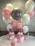 Baby Shower Balloons Pink & White