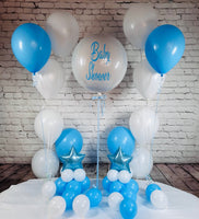 Baby shower Balloon package blue and white