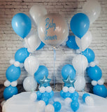 Baby shower Balloon Package Blue & White