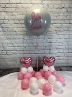Baby Shower Balloon Package Pink & White