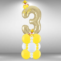 Baby Shark Theme Floor Standing Single Number Stack