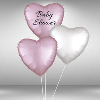 Customisable Baby Shower Heart Balloon Set