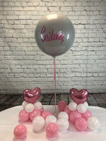Christening Balloon Package Pink & White