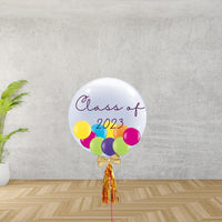 School Leavers Clear Bubble Balloon With Tassel