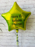 Creeper Style Personalised Star Foil Balloon Personalised Star