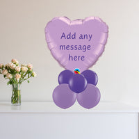 Heart Foil Balloon Centrepiece