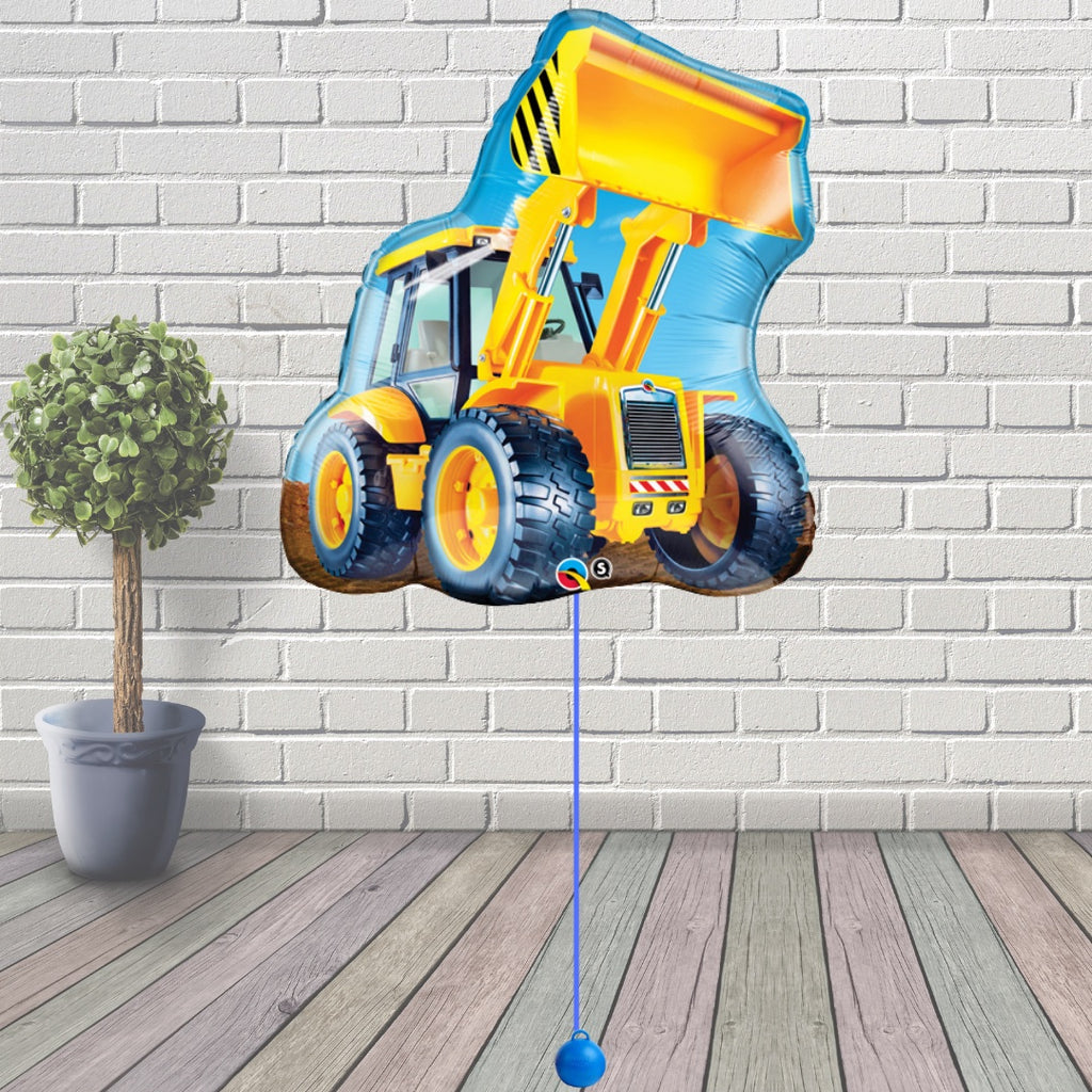 Digger Construction Loader Supershape Foil Balloon