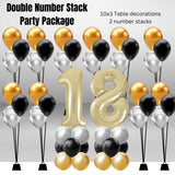 Double Number Stack Party Package age 18