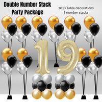 Double Number Stack Party Package Age 19
