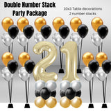 Double Number Stack Party Package age 21