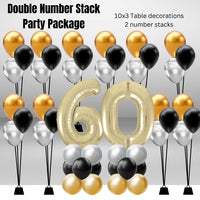 Double Number Stack Party Package age 60