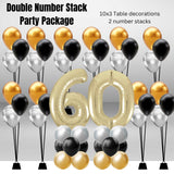 Double Number Stack Party Package age 60