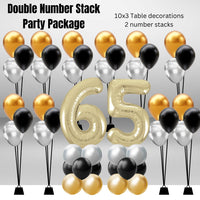 Double Number Stack Party Package age 65