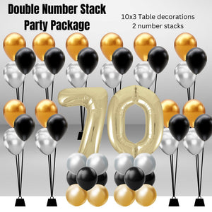 Double Number Stack Party Package age 70