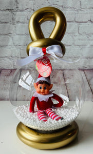 Elf Arrival Bauble Balloon Display - Elf Included