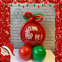 Elf Arrival Pop Me Balloon - Elf Included