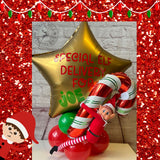 Elf Arrival Star Foil Balloon Centrepiece - Elf Included