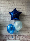 Set of 3 balloons - 1 Foil Star with 2 Latex