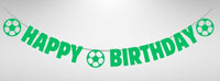 Football Happy Birthday Glitter Card Letter Banner