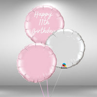 Age 11 Customisable Happy Birthday Round Balloon Set