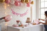 Happy Birthday Pink Letter Banner