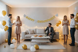 Happy Engagement Glitter Card Letter Banner