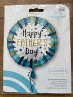 Happy Father's Day Striped Foil Balloon