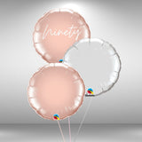Ninety foil balloon cluster