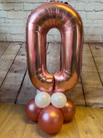 SPECIAL OFFER - Floor Standing Medium Size Rose Gold Number 0